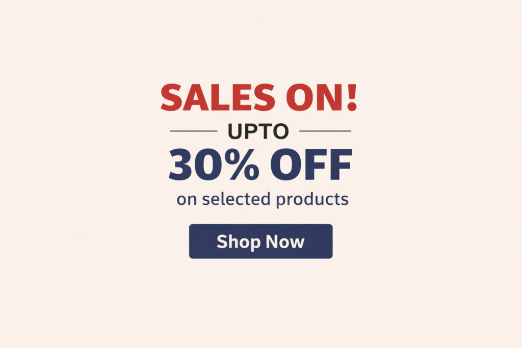 30 off sale on selected products